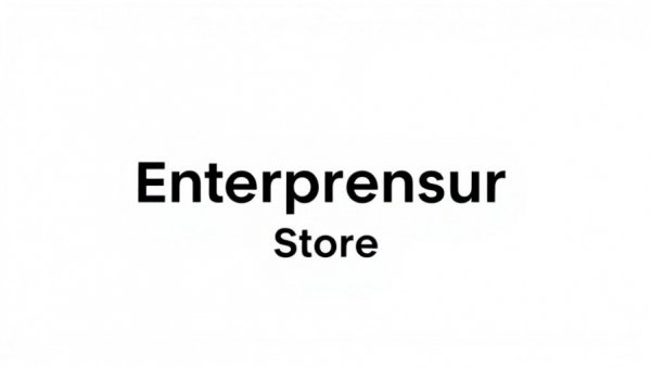 Entreprensur Store minimalist logo in black and white.