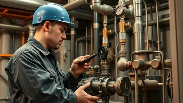 Two HVAC technicians adjusting machinery, HVAC generational trust strategies.