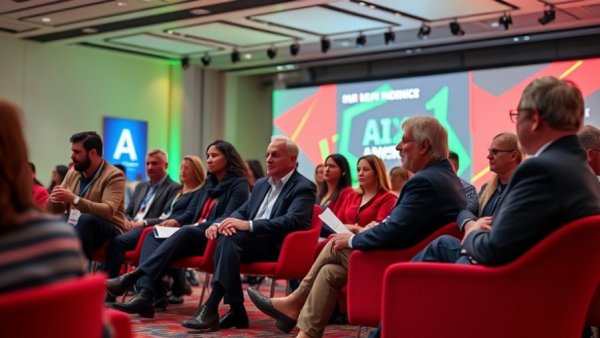 Panel discusses investment in AI startups at tech conference.