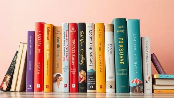 Colorful books arranged A-Z index of clean romance books.