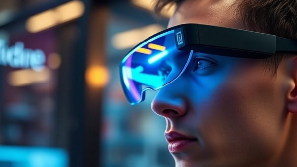 Even Realities G2 Smart Glasses glowing blue on a person indoors.