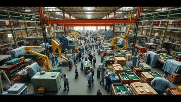 Workers in a vibrant factory, highlighting venture capital in Africa.