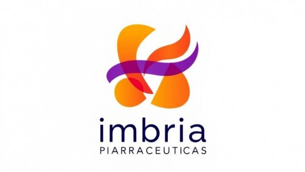 Imbria Pharmaceuticals logo with abstract shapes.