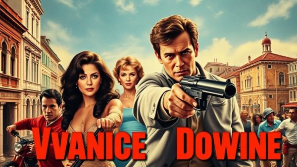 Vintage movie poster for The Venetian Affair, part of Turner Classic Movies mystery films.