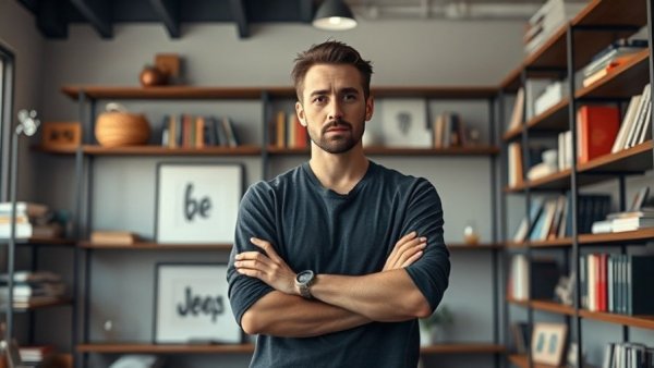 Man in modern office exploring Find Your Grind career platform.