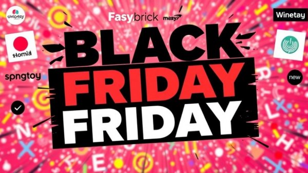 Black Friday 2025 sales advert with brand logos and deals.