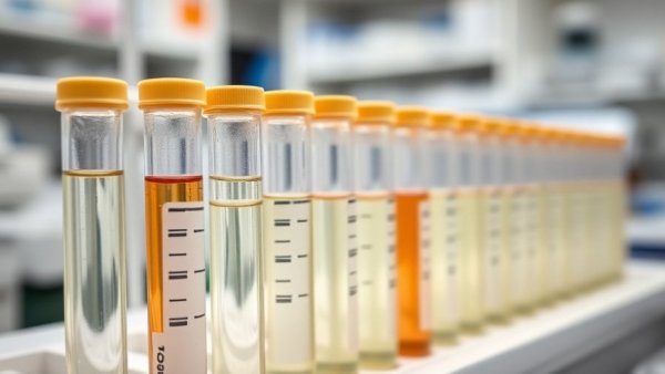 AI-driven urine test for bladder cancer illustration in lab setting