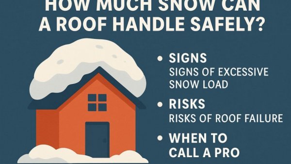 How Much Snow Can a Roof Handle Safely Signs Risks and When to Call a Pro