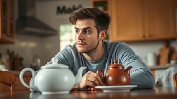 Young man reflecting on metabolic health and early Alzheimer's signs.