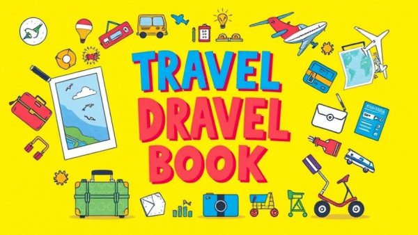 Colorful book cover of 'Golden Girls on the Run' with travel elements.