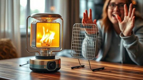 Emergency heating solutions in Houston featuring portable propane heater.