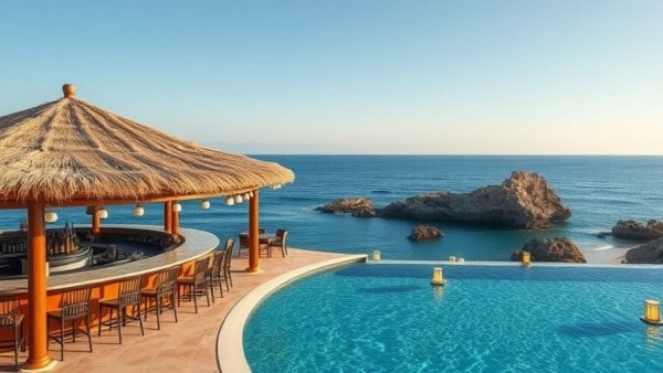 Luxurious resort with ocean view during vacation in Cabo San Lucas