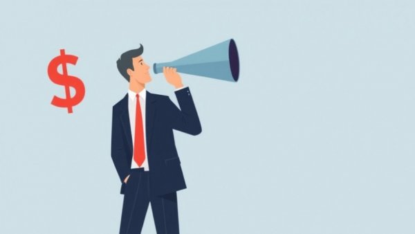 Abstract illustration of ICONIQ tech growth fund concept with telescope and dollar sign.