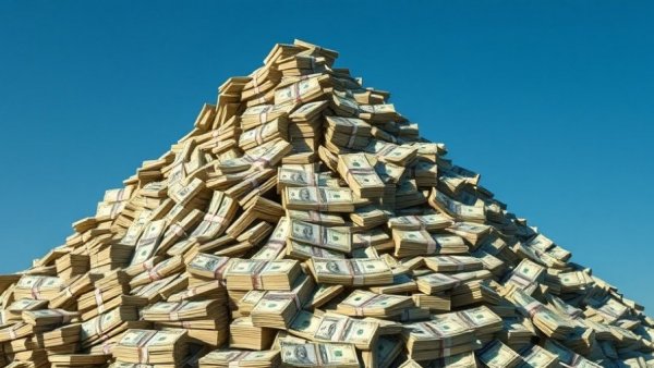 Mountain of dollar bills representing Tampa Bay Venture Capital Trends 2025.