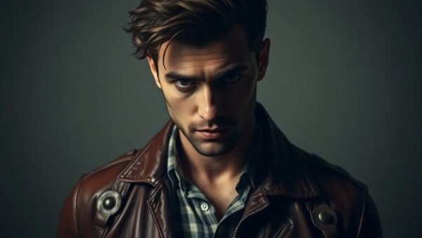 Book cover image of a man in a leather jacket highlighting 'The Mysterious One'.