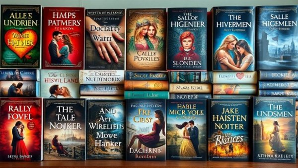 Diverse historical fiction book covers for women who love romance and mystery.