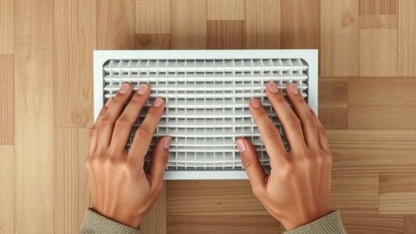Importance of Changing HVAC Filters shown by inspecting clean filter.