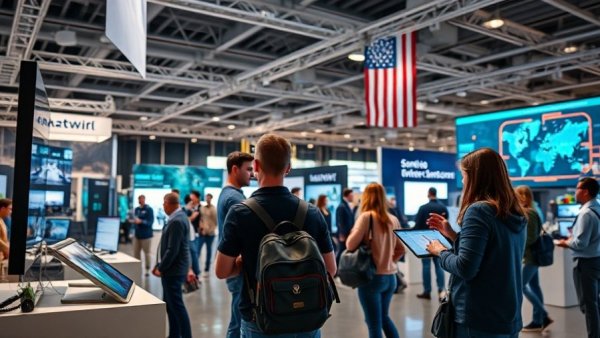 VC investment opportunities South Korea: Innovative tech solutions display at expo.