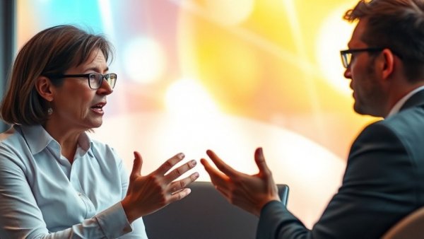 Engaged discussion on 2025 U.S. VC deal value with expressive gestures.