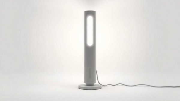 Modern cordless lamp with sleek design on white background