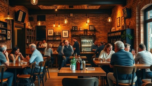 Inviting cafe scene with patrons enjoying the sweet life at The Sweet Life Cafe Helen Rolfe.