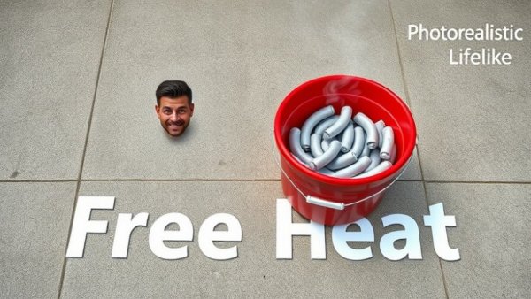 Creative DIY air conditioning project showcasing a red bucket cooler setup.