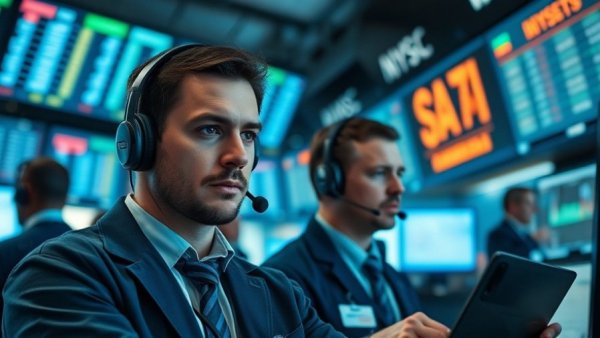 Traders react to Intel earnings disappointment on market floor.