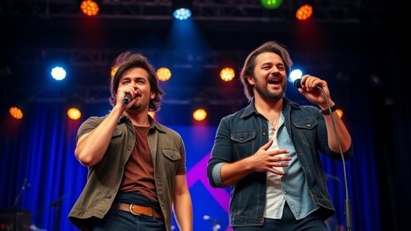 Performers on stage exuding power and confidence, symbolic of business growth capital.