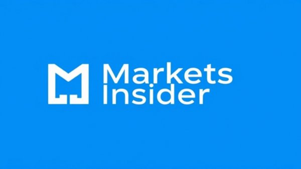 Minimalist Markets Insider logo on blue background.