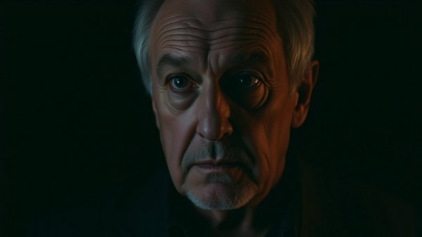 Serious older man in dramatic lighting, Trump tariff increase South Korea.