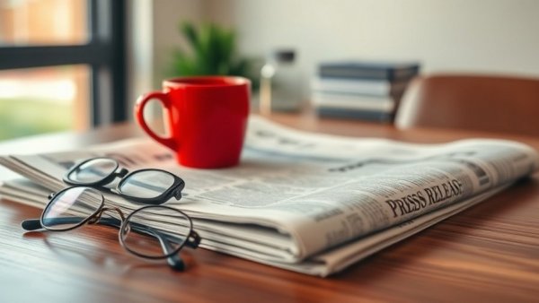 Press release on wooden desk with coffee, Residential Air Conditioning Installation Standards Eustis FL.