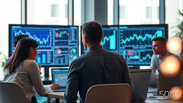 Understanding Social Media Algorithms: Professionals analyzing data in office.