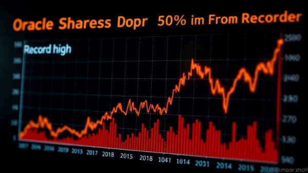 Chart depicting Oracle's market decline impacting AI investments.