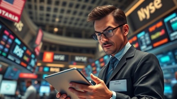 Busy stock exchange scene amid Kevin Warsh's Fed nomination impact.