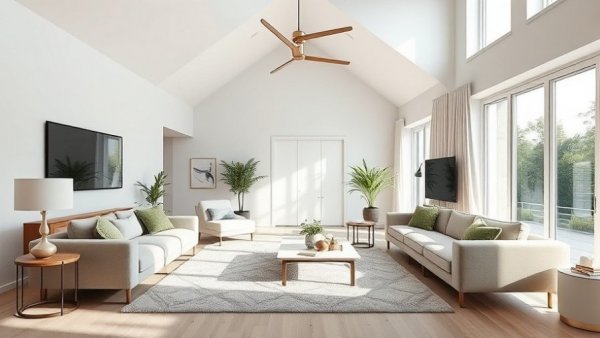 Stylish living room design with natural light for 2026 design resolutions.