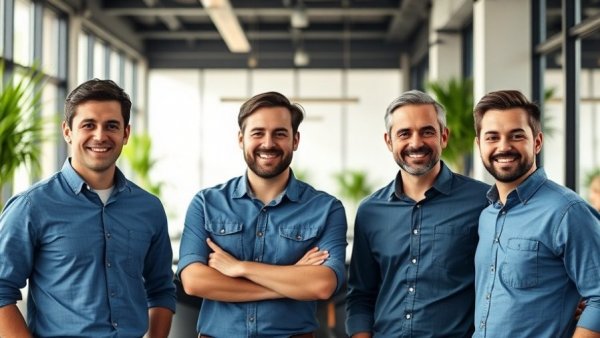 Group of men inside an office representing AI investment strategy shift.