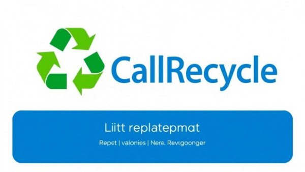 California fee on nonremovable batteries logo with CallRecycle text.