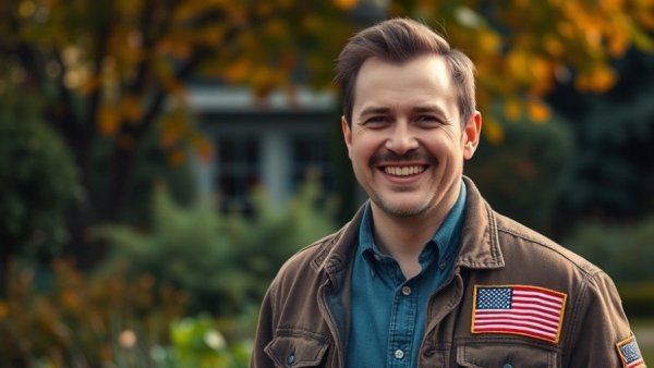Casual man outdoors, smiling, symbolizing business growth capital.
