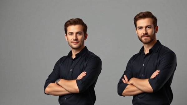 Two men in a studio setting representing AI cybersecurity funding.