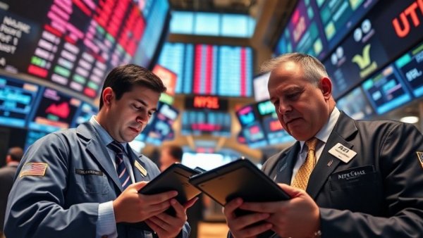 Focused traders analyzing data on stock exchange floor, business growth capital.
