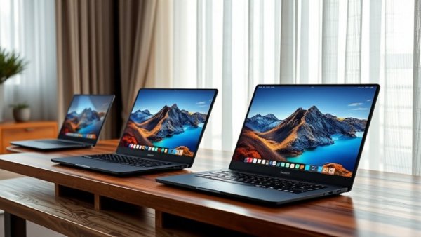Modern laptops showcasing vibrant screens, Presidents' Day laptop sales 2026.