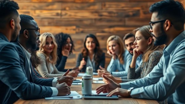 Collage of professionals discussing strategies, investment strategies in EV startups.