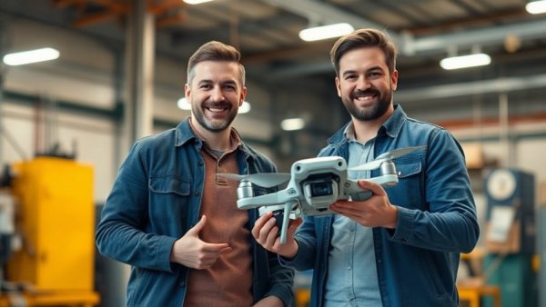 Tech team with drone symbolizing Terra Industries funding African defense technology.