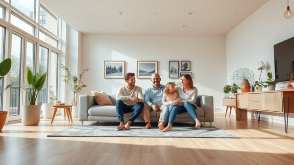 Modern interior renovations in St. Louis MO, spacious and bright living room design.