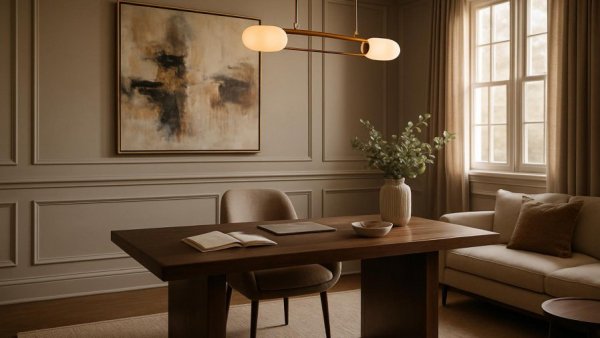 Stylish home office remodeling in Houston with modern decor.