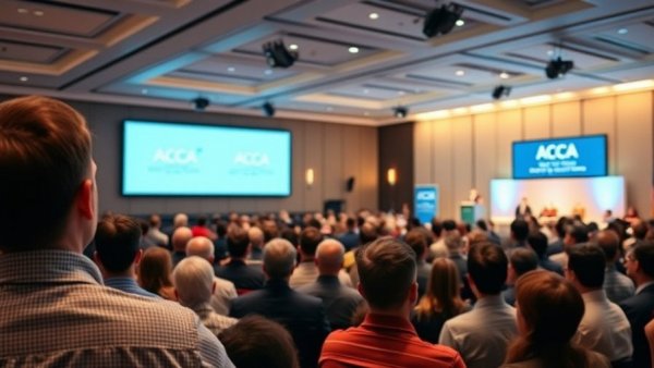 ACCA 2026 conference attendees listen attentively to panel insights.