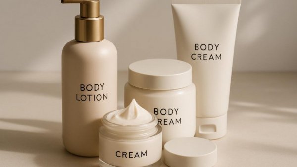 Luxurious body lotions with elegant packaging for soft baby skin.