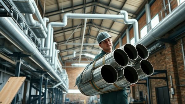 HVAC distributor performance in an industrial warehouse setting.