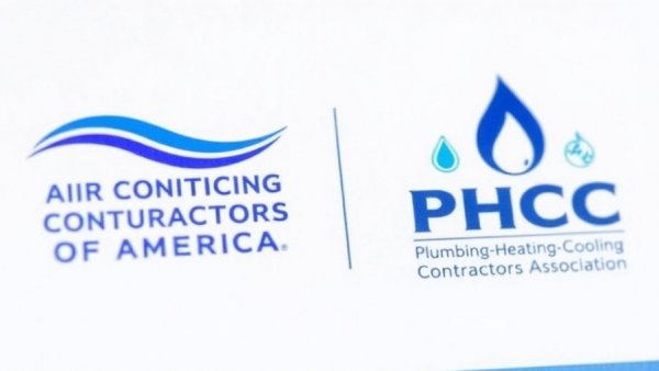Logos of ACCA and PHCC symbolizing collaboration in the contracting industry.