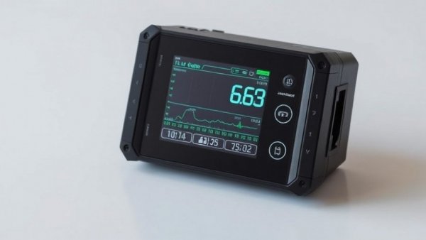 High-tech emissions monitoring system with digital interface.